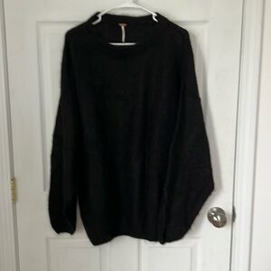 Black Oversized Free People Sweater